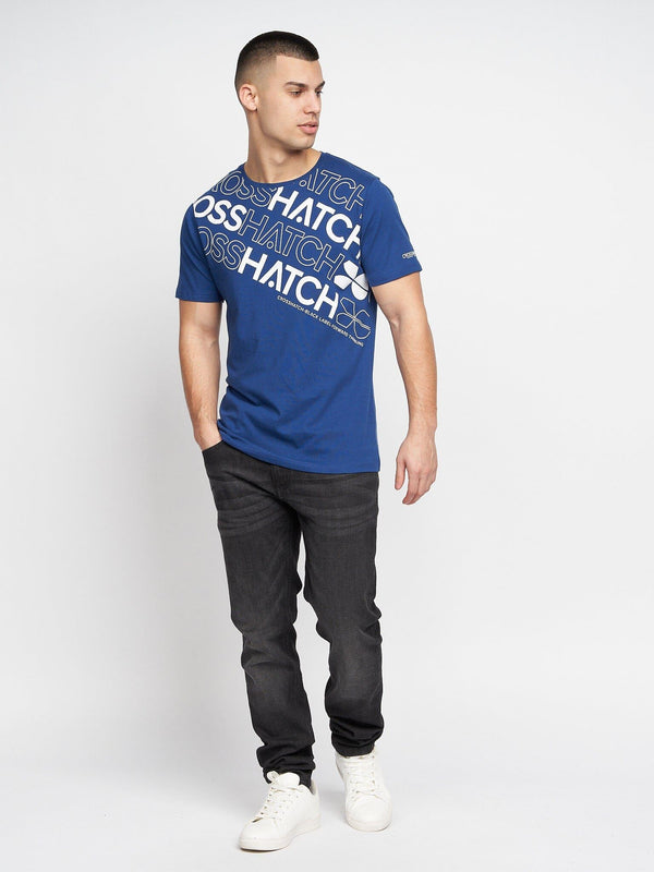 Crosshatch Morland T-Shirt 2pk Navy/White