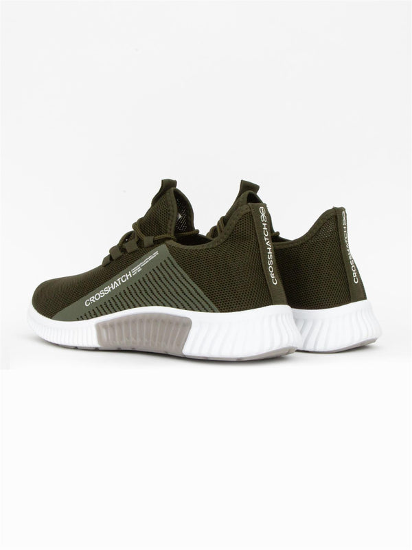 Crosshatch Nimbus Trainers Olive