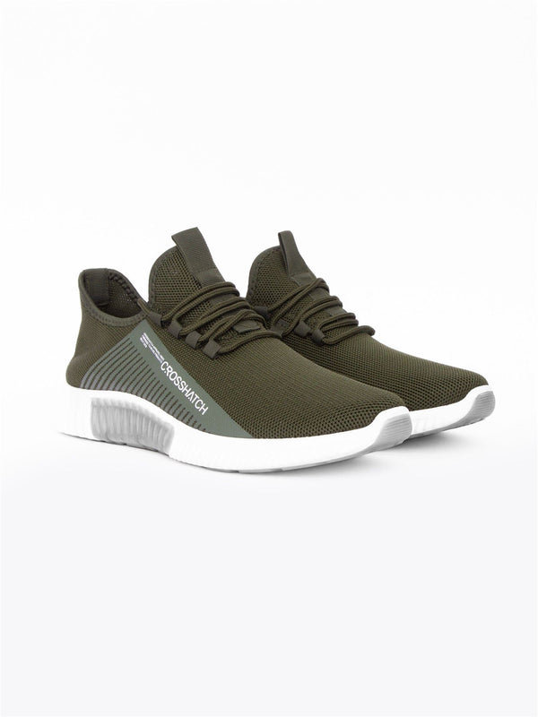 crosshatch Nimbus Trainers Olive