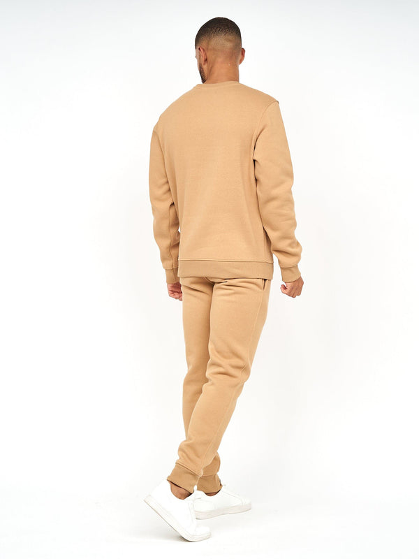 Crosshatch Noma Crew Sweat/Jogger Set Linen