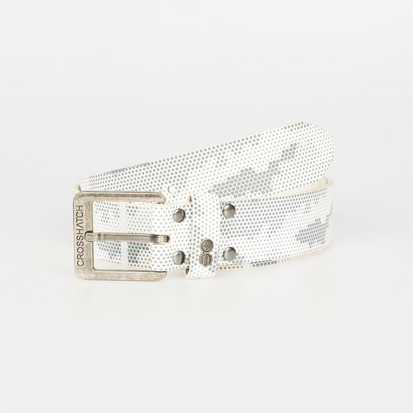 Crosshatch Norgard Belt White