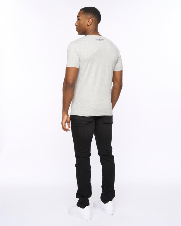 Crosshatch Offaxis T-Shirt Grey Marl