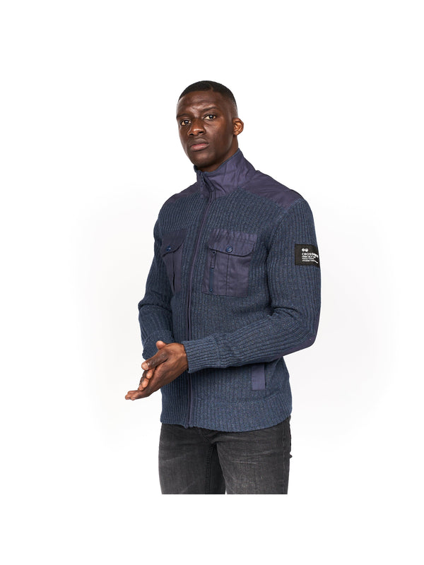 Crosshatch Palax Knit Navy Marl