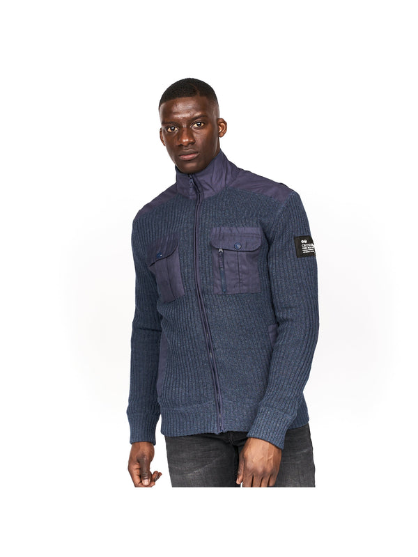 crosshatch Palax Knit Navy Marl