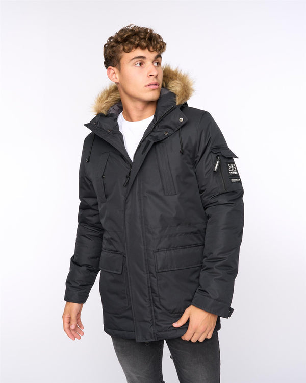 Crosshatch Parkmoore Parka Black