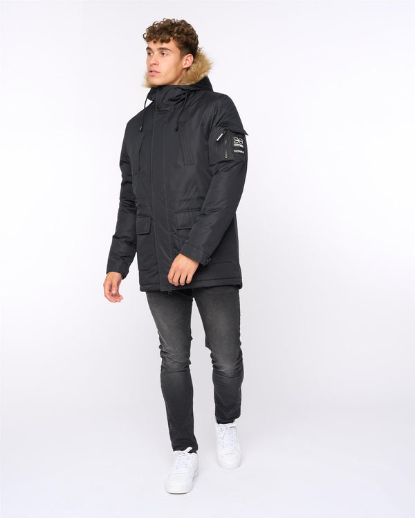 Crosshatch Parkmoore Parka Black