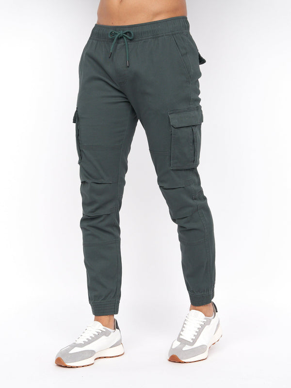 crosshatch Pendles Cargo Pants Deep Forest