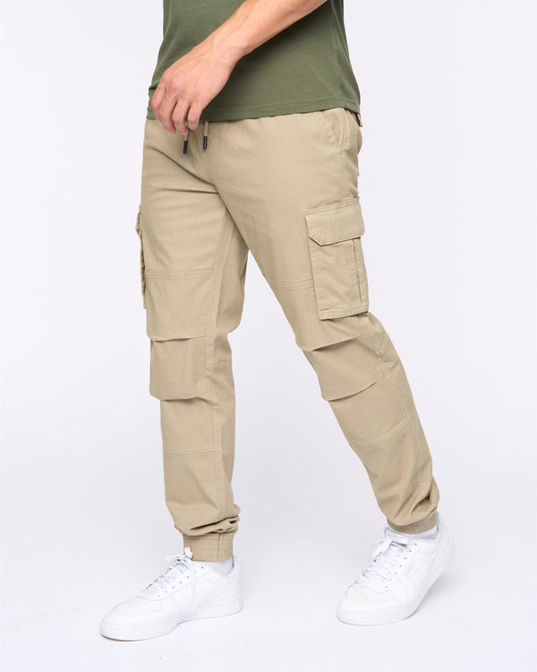 Crosshatch Pendles Cargo Pants Stone