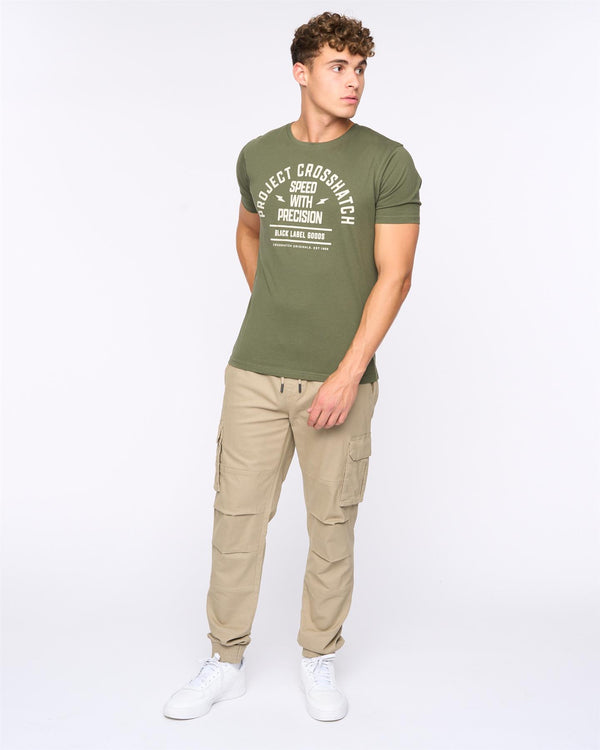 Crosshatch Pendles Cargo Pants Stone