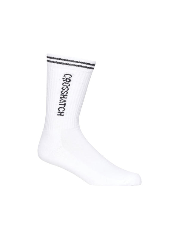 Crosshatch Peppy Sports Socks 3pk White