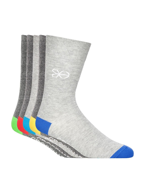 Crosshatch Posical Socks 5pk Greys