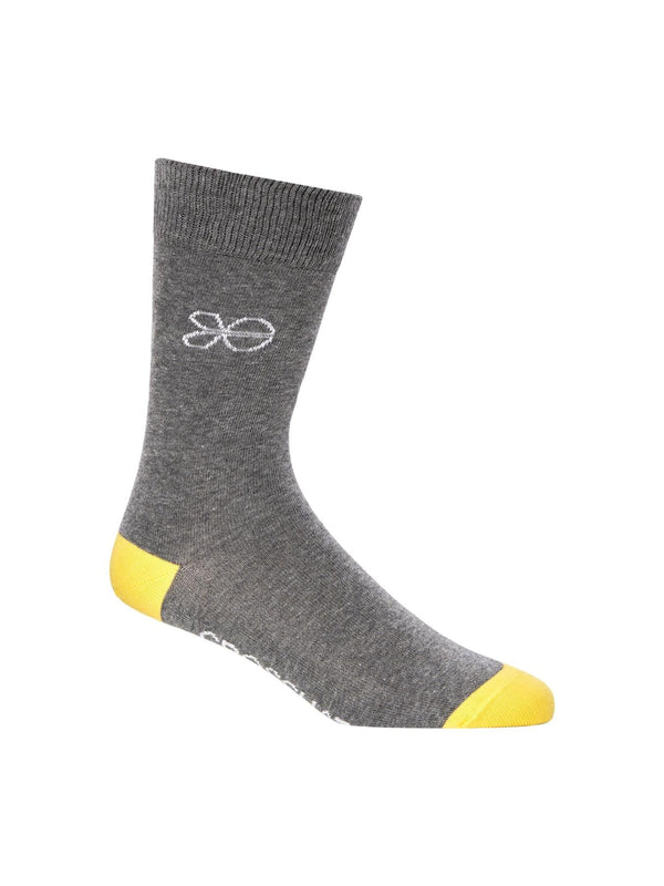Crosshatch Posical Socks 5pk Greys