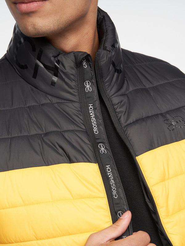 Crosshatch Presnell High Neck Gilet Yellow