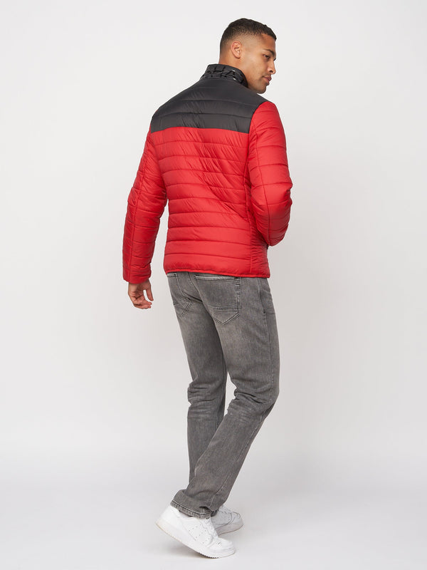 Crosshatch Presnell High Neck Jacket Red