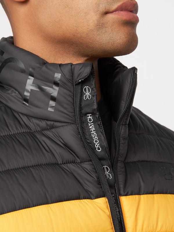 Crosshatch Presnell High Neck Jacket Yellow