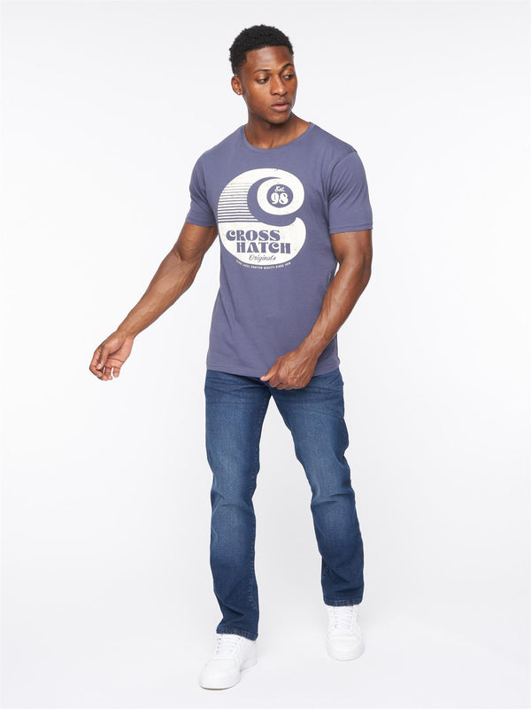 Crosshatch Princed Denim Jeans Dark Wash