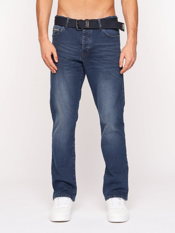crosshatch Princed Denim Jeans Dark Wash
