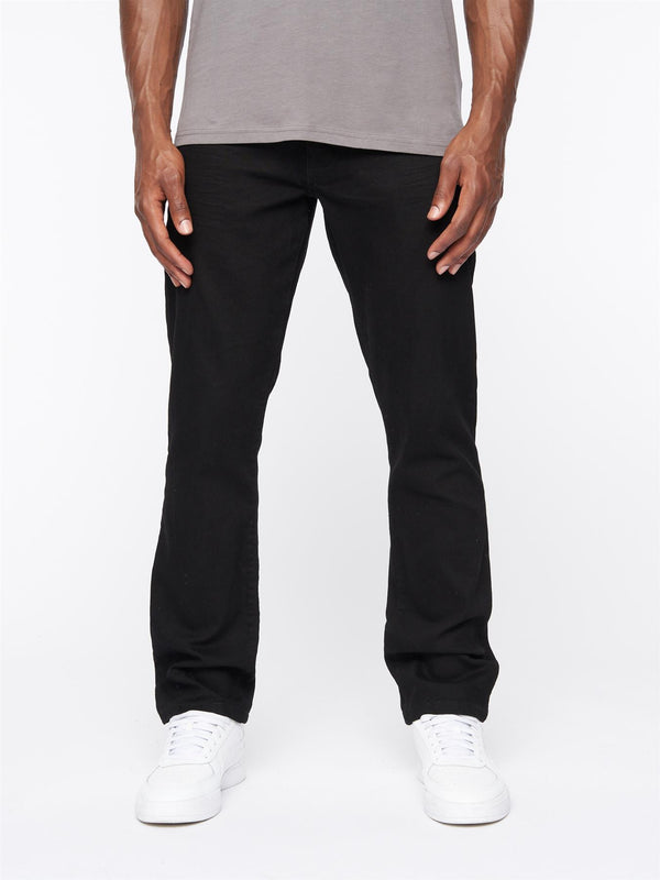 Crosshatch Princed Denim Jeans Solid Black