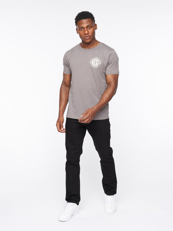 Crosshatch Princed Denim Jeans Solid Black