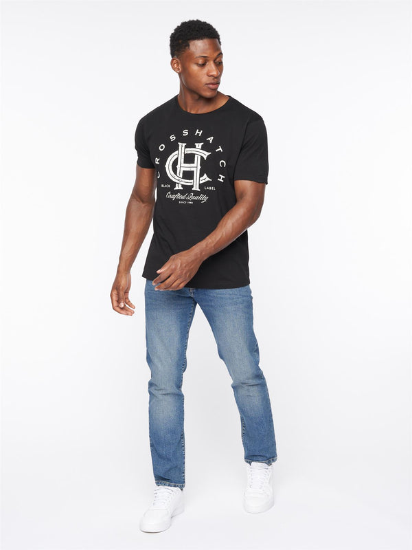 Crosshatch Princed Denim Jeans Stone Wash