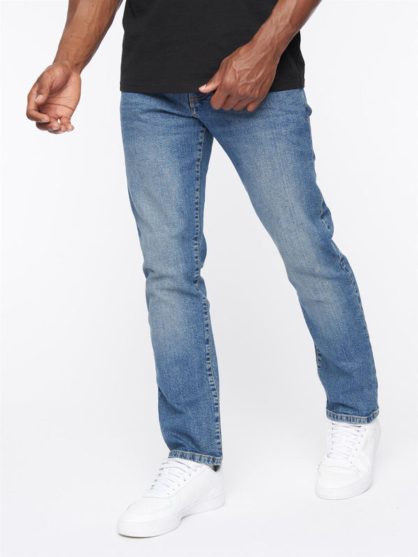 Crosshatch Princed Denim Jeans Stone Wash