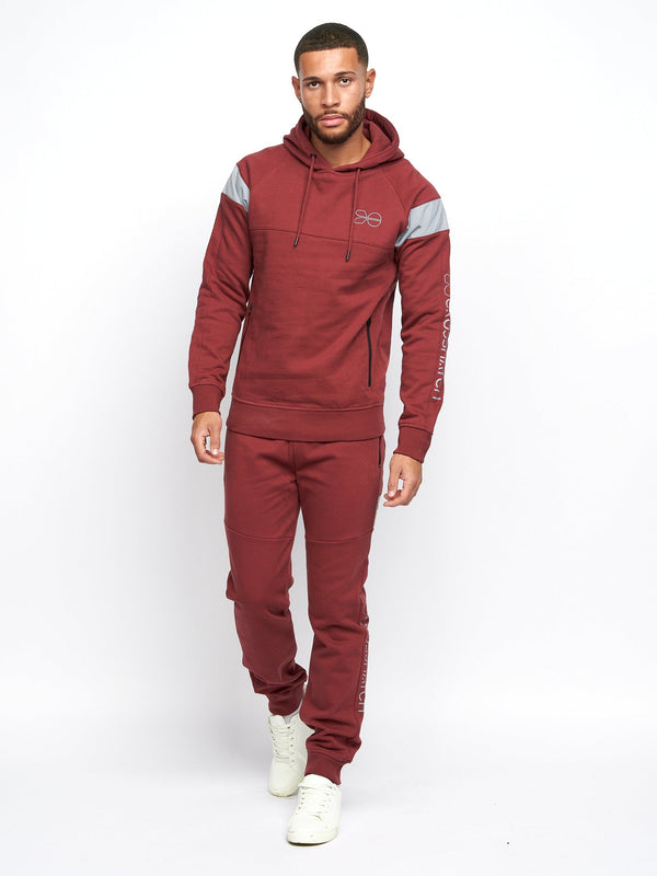 Crosshatch Purbeck Hoodie Burgundy