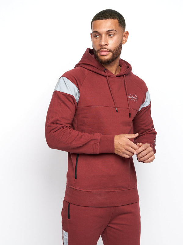 crosshatch Purbeck Hoodie Burgundy