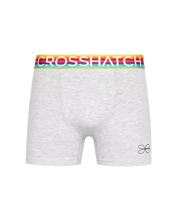 Crosshatch Rainbow Mix Boxers 3pk Black Mix