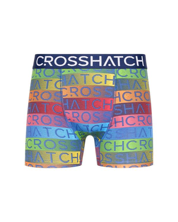 Crosshatch Rainbow Mix Boxers 3pk Grey Mix