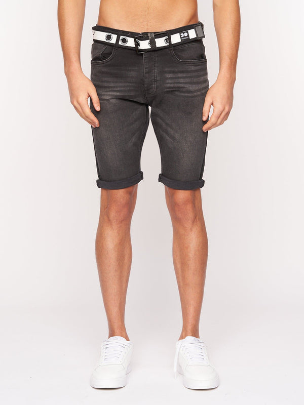 crosshatch Reestier Denim Shorts Black