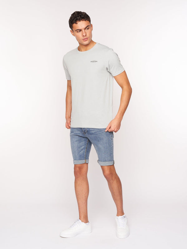 Crosshatch Reestier Denim Shorts Light Wash