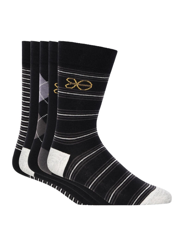 crosshatch Regaline Socks 5pk Black