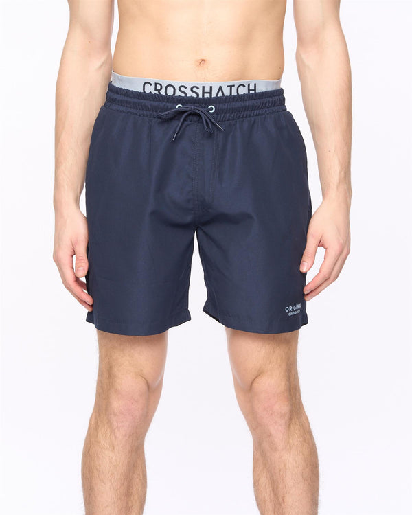 crosshatch Rembrants Swim Shorts Denim Blue