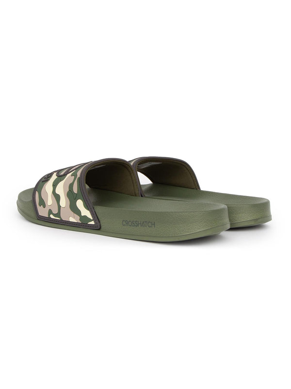 Crosshatch Remorid Sliders Green Camo