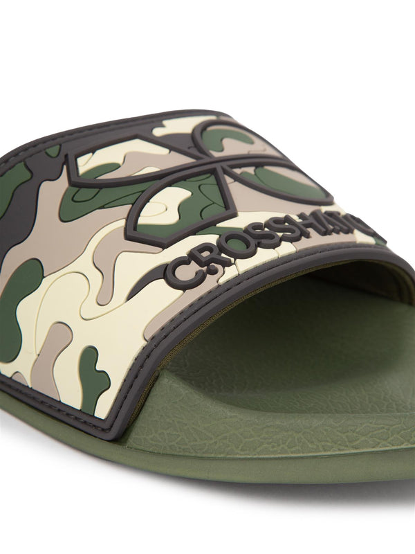 Crosshatch Remorid Sliders Green Camo