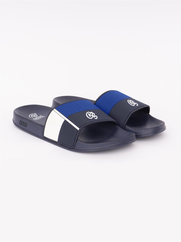 crosshatch Rentrays Sliders Navy/Blue