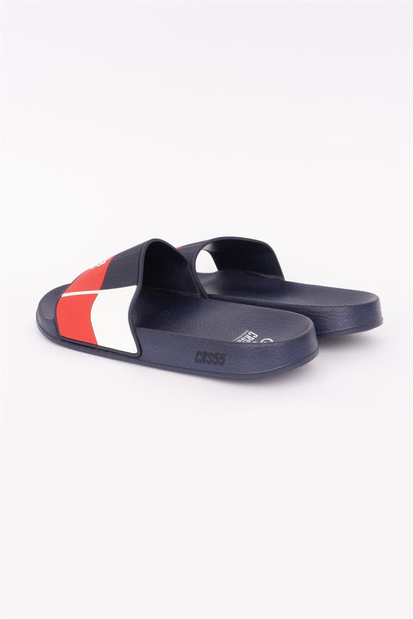 Crosshatch Rentrays Sliders Red/Navy