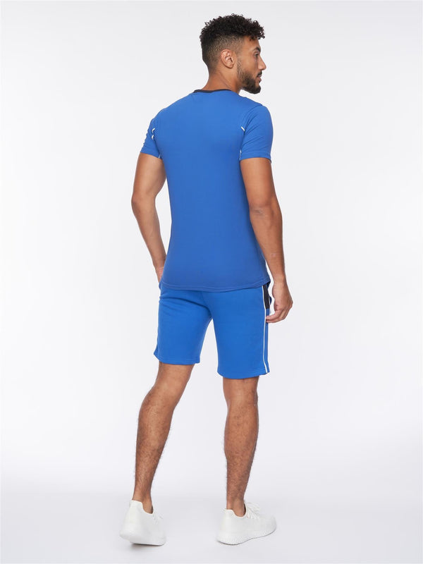 Crosshatch Rentrays T-Shirt/Shorts Set Blue
