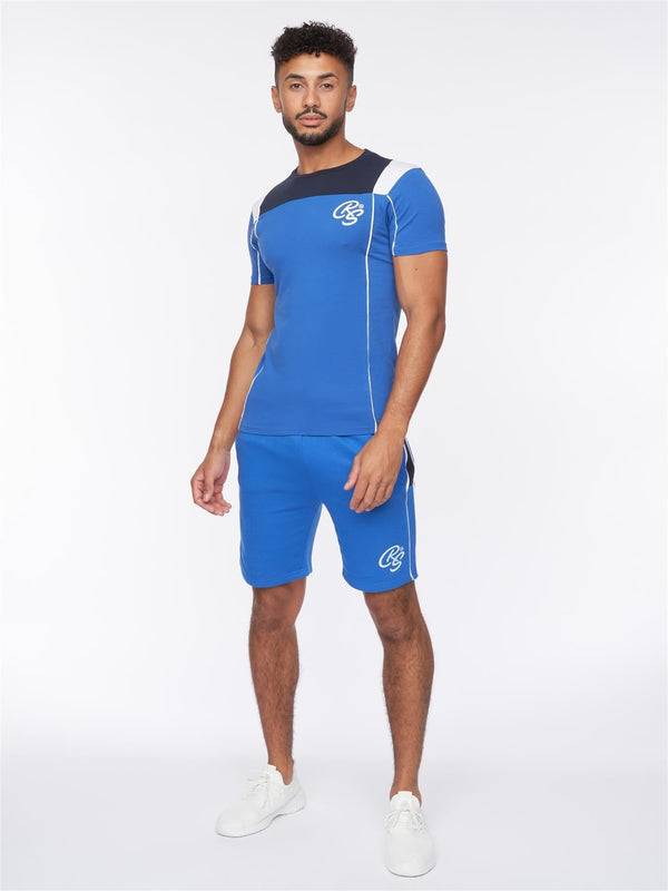crosshatch Rentrays T-Shirt/Shorts Set Blue