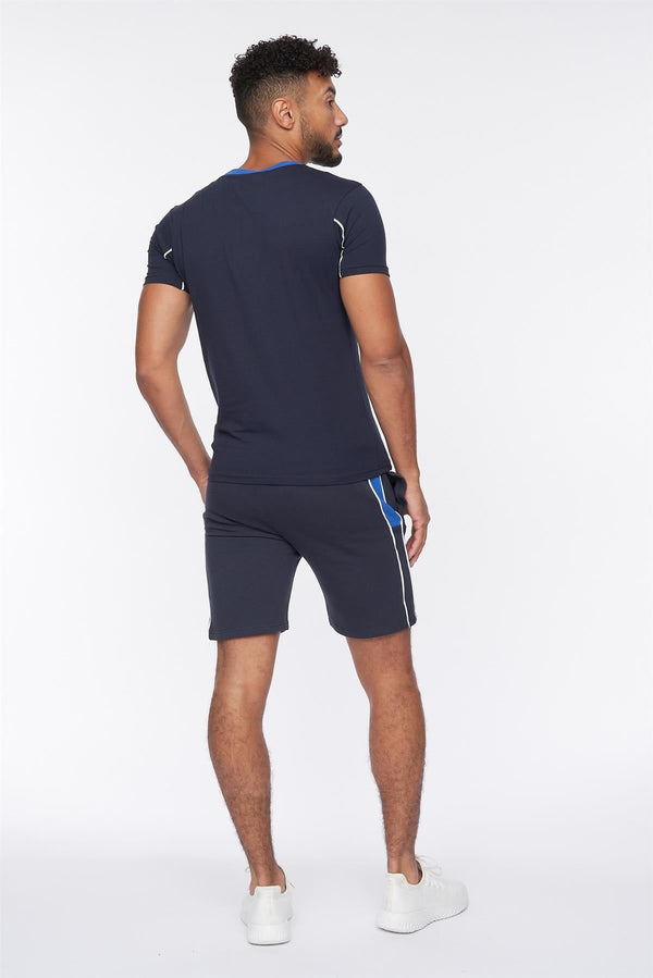 Crosshatch Rentrays T-Shirt/Shorts Set Navy