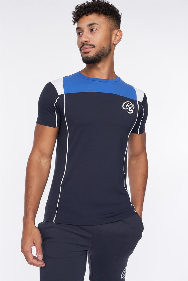 Crosshatch Rentrays T-Shirt/Shorts Set Navy