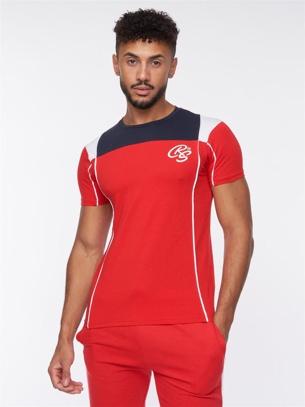 Crosshatch Rentrays T-Shirt/Shorts Set Red