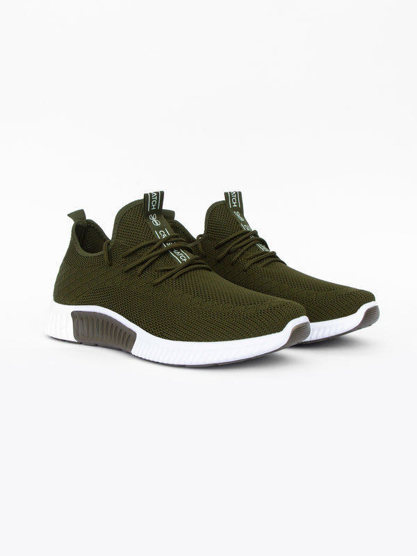 crosshatch Rideout Trainers Olive