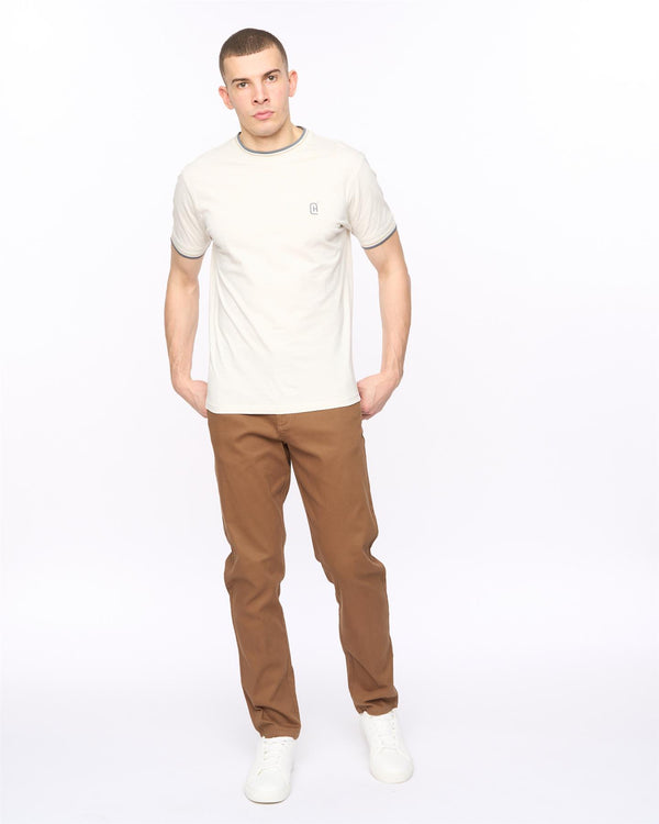 Crosshatch Roysden Chinos Cinnamon