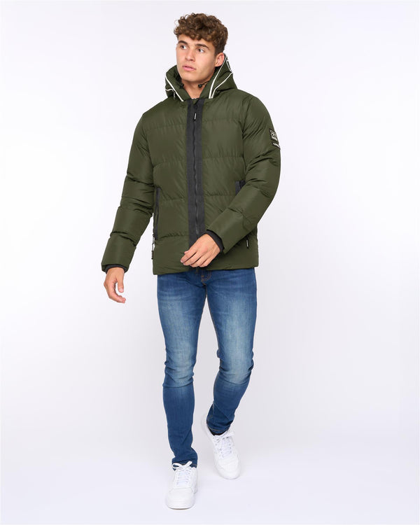 Crosshatch Sandbox Hooded Jacket Olive