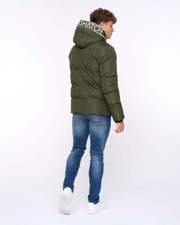 Crosshatch Sandbox Hooded Jacket Olive