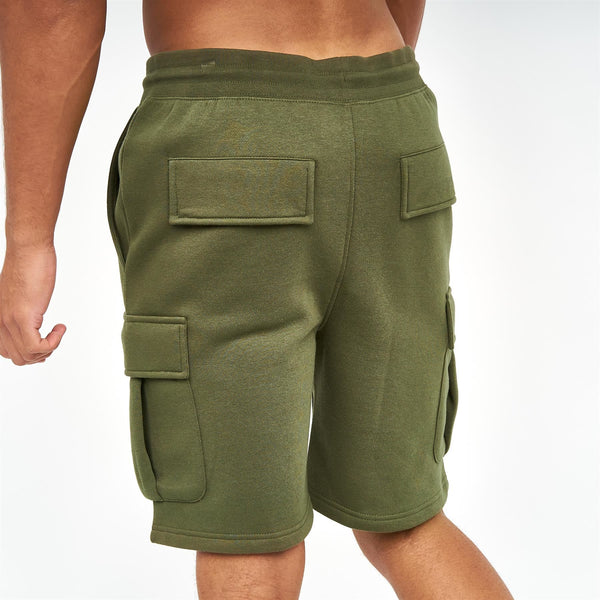 Crosshatch Seagaro Cargo Shorts Dark Olive