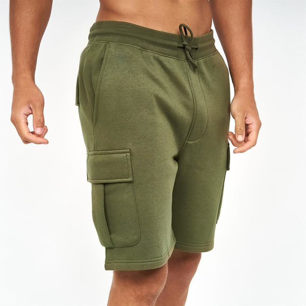Crosshatch Seagaro Cargo Shorts Dark Olive