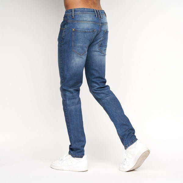 Crosshatch Sheldons Slim Fit Jeans Stone Wash