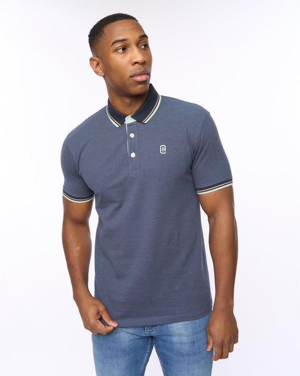 crosshatch Shellworth Polo Navy